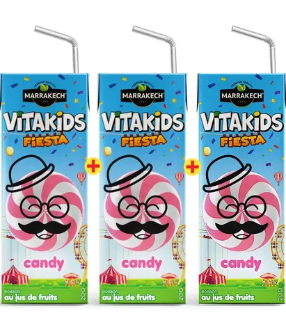 مراكش فيتا كيدز فييستا حلوى عبوة 3×200ml