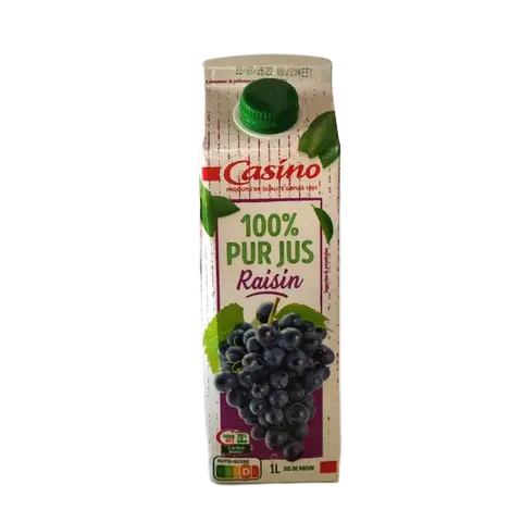 كازينو عصير عنب عضوي طبيعي 1 لتر