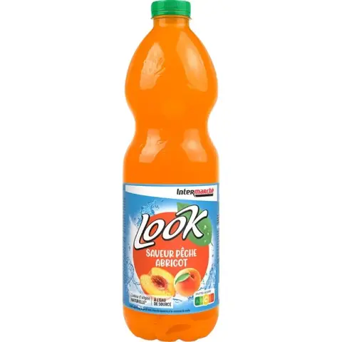لوك عصير تفاح خوخ ومشمش في قارورة PET سعة 2 لتر