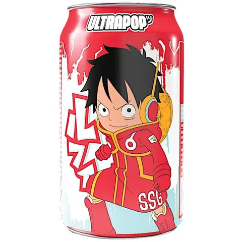 ألترا بوب شراب فراولة وليمون أخضر ون بيس 330ml