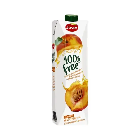 جوفر عصير خوخ 100% فري 1 لتر