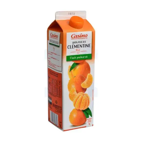 كازينو عصير كليمنتين طبيعي في علبة 1 لتر