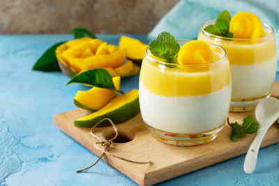 Panna cotta orange